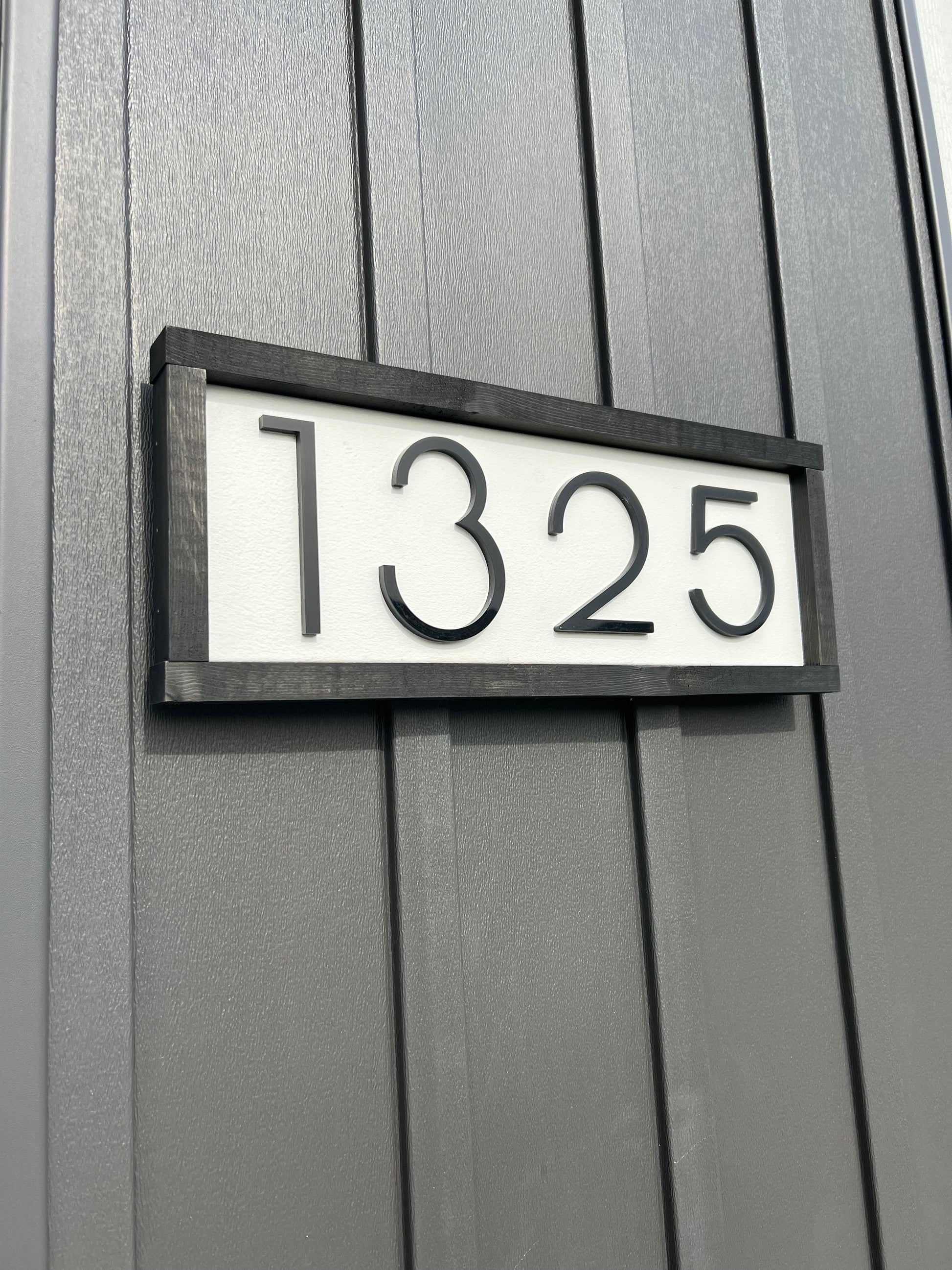 House Number Address Sign, Horizontal House Numbers, House Number Sign, Address Sign, Address Plaque, Housewarming Gift