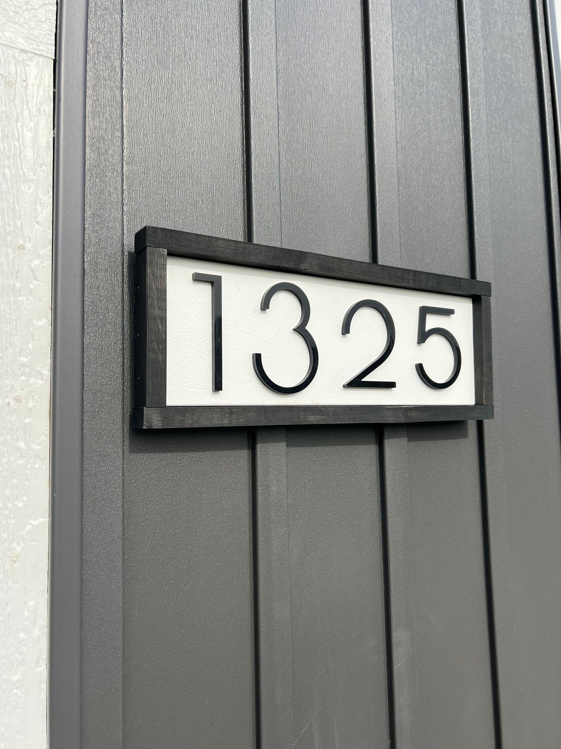 House Number Address Sign, Horizontal House Numbers, House Number Sign, Address Sign, Address Plaque, Housewarming Gift