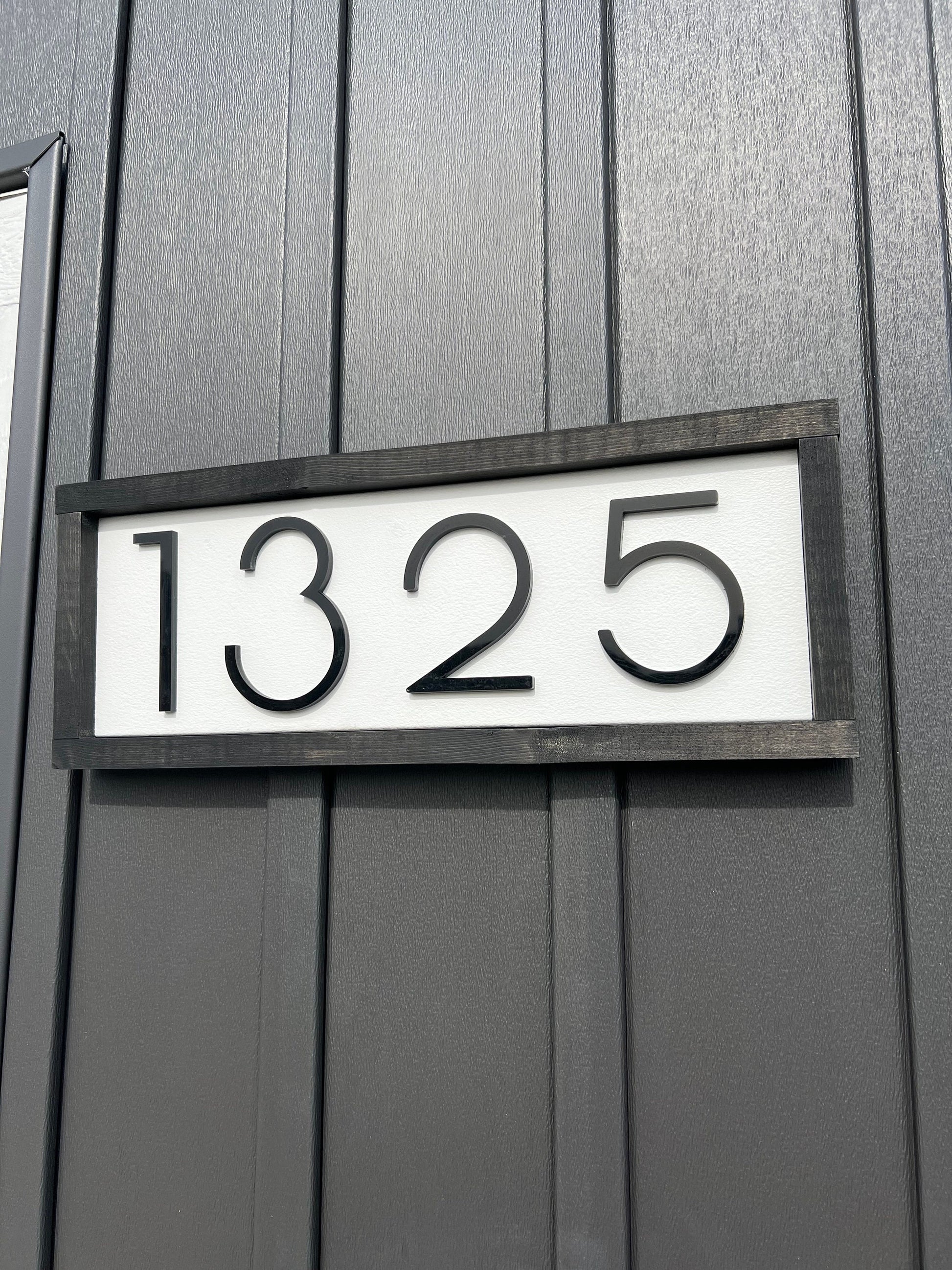 House Number Address Sign, Horizontal House Numbers, House Number Sign, Address Sign, Address Plaque, Housewarming Gift