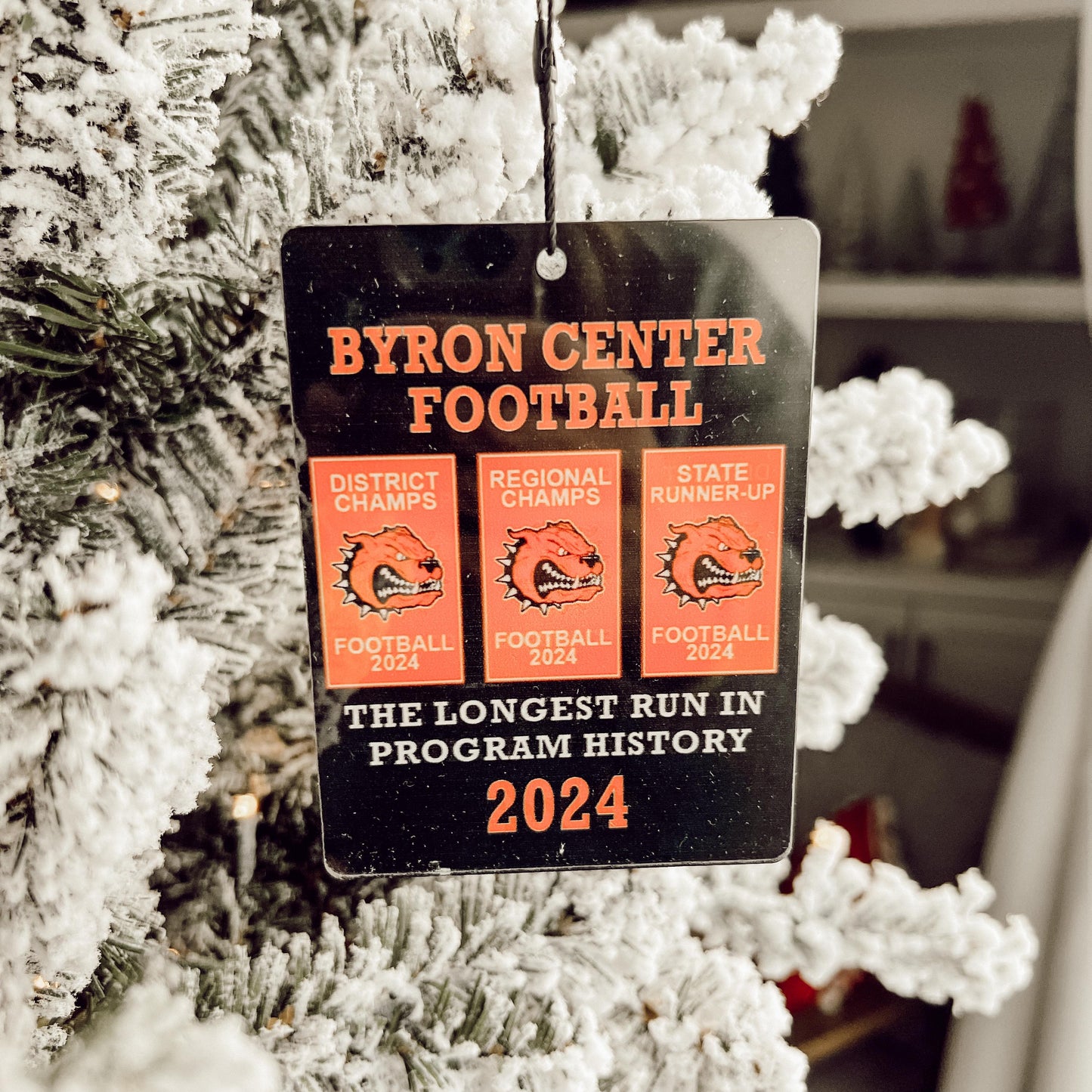Byron Center Football personalized ornament