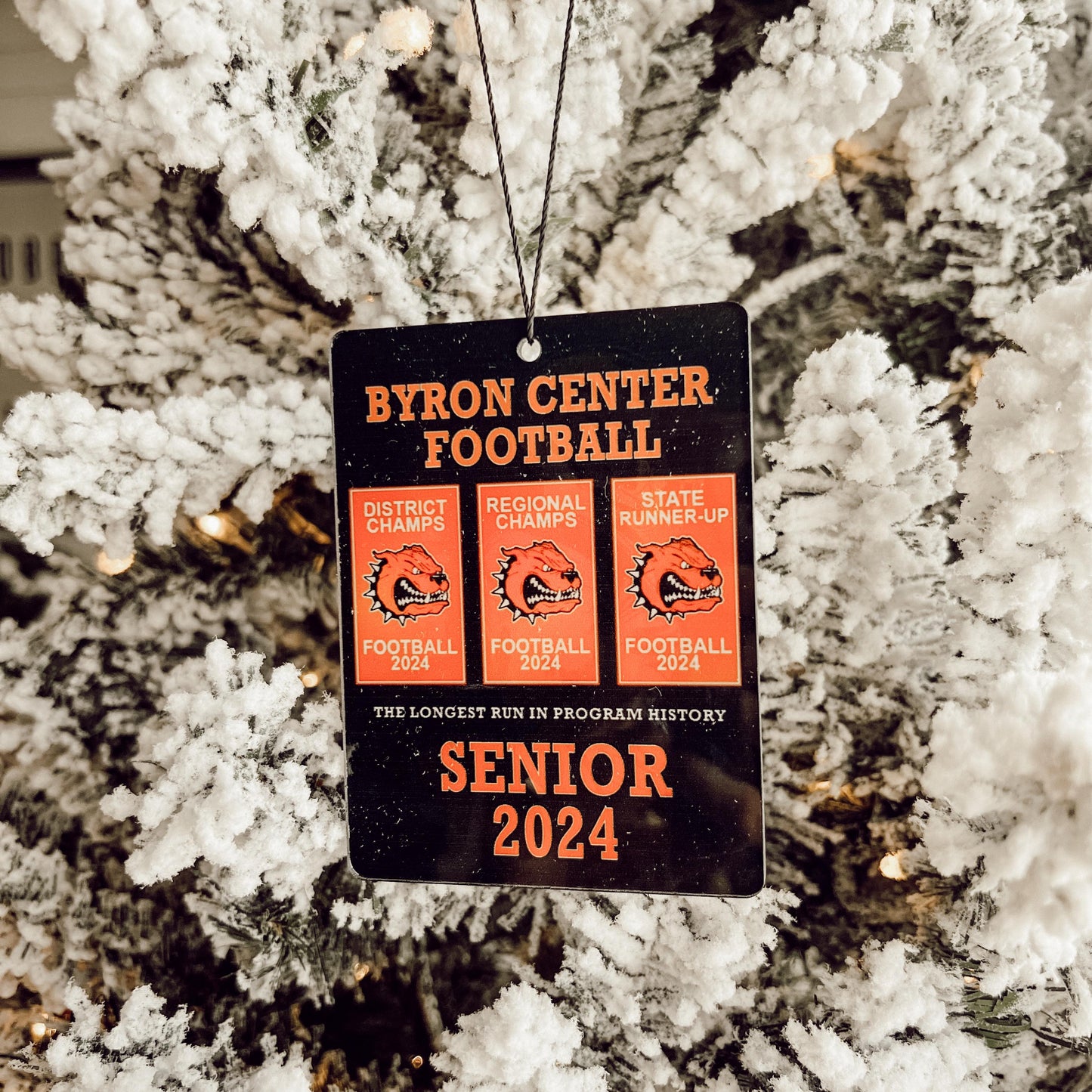 Byron Center Football personalized ornament