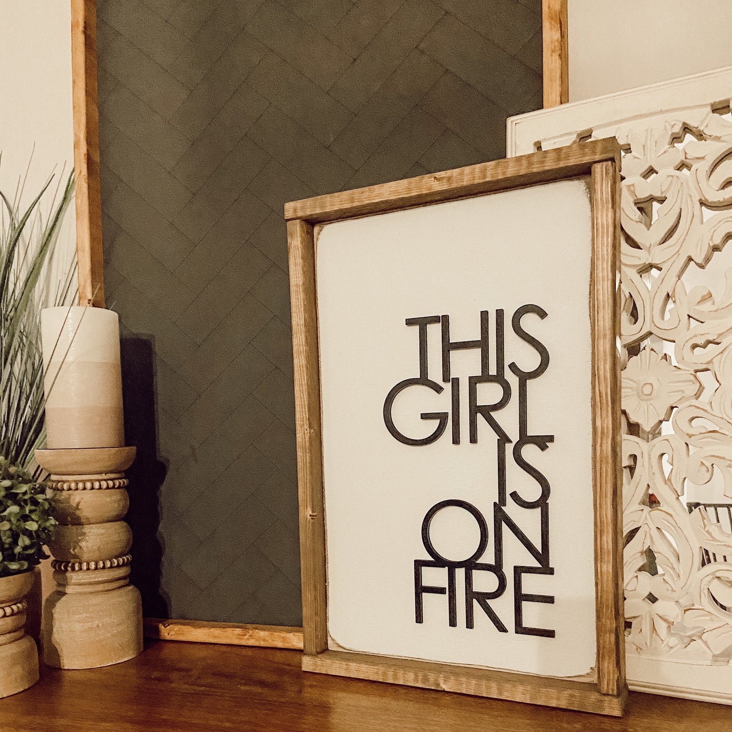 this girl is on fire