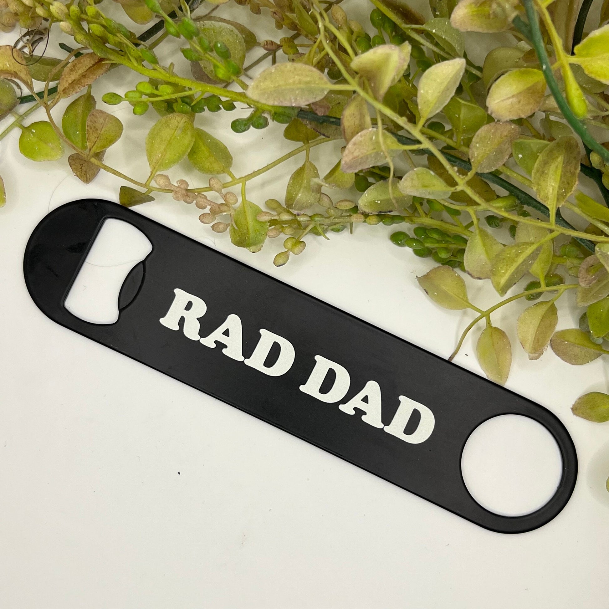 Matte Black Metal Bottle Opener * Fathers Day Gift * Best Dad Ever * Gift for Hubsand/Dad/Step Dad/ Grandpa