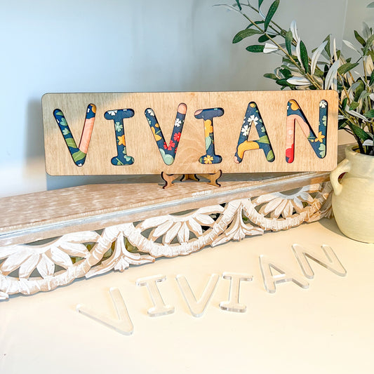 Name Puzzle * Baby Gift * Stand Included *FREE SHIPPING