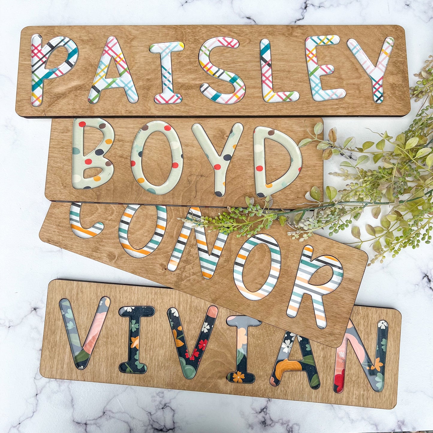 Name Puzzle * Baby Gift * Stand Included *FREE SHIPPING