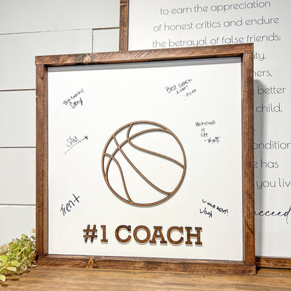 sports ball coach gift * player signed * personalized sign [FREE SHIPPING!]