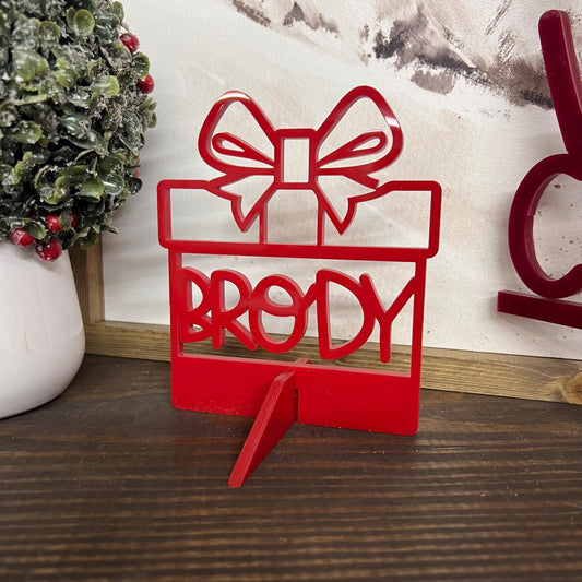 Baby Gift Christmas Acrylic/Wood Personalized with Names, Family & Kids Names, Gift for Mom, Dad, Grandma, Grandpa [FREE SHIPPING]