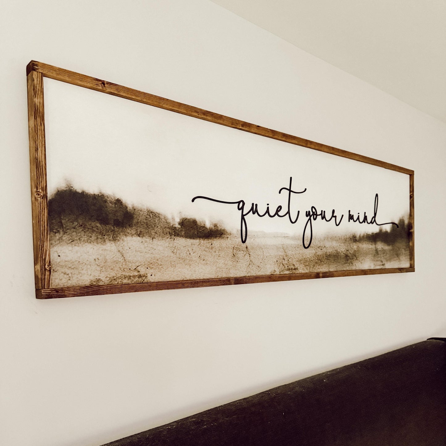 Quiet Your Mind Sign: 3D Bedroom Wall Decor - Free US Shipping