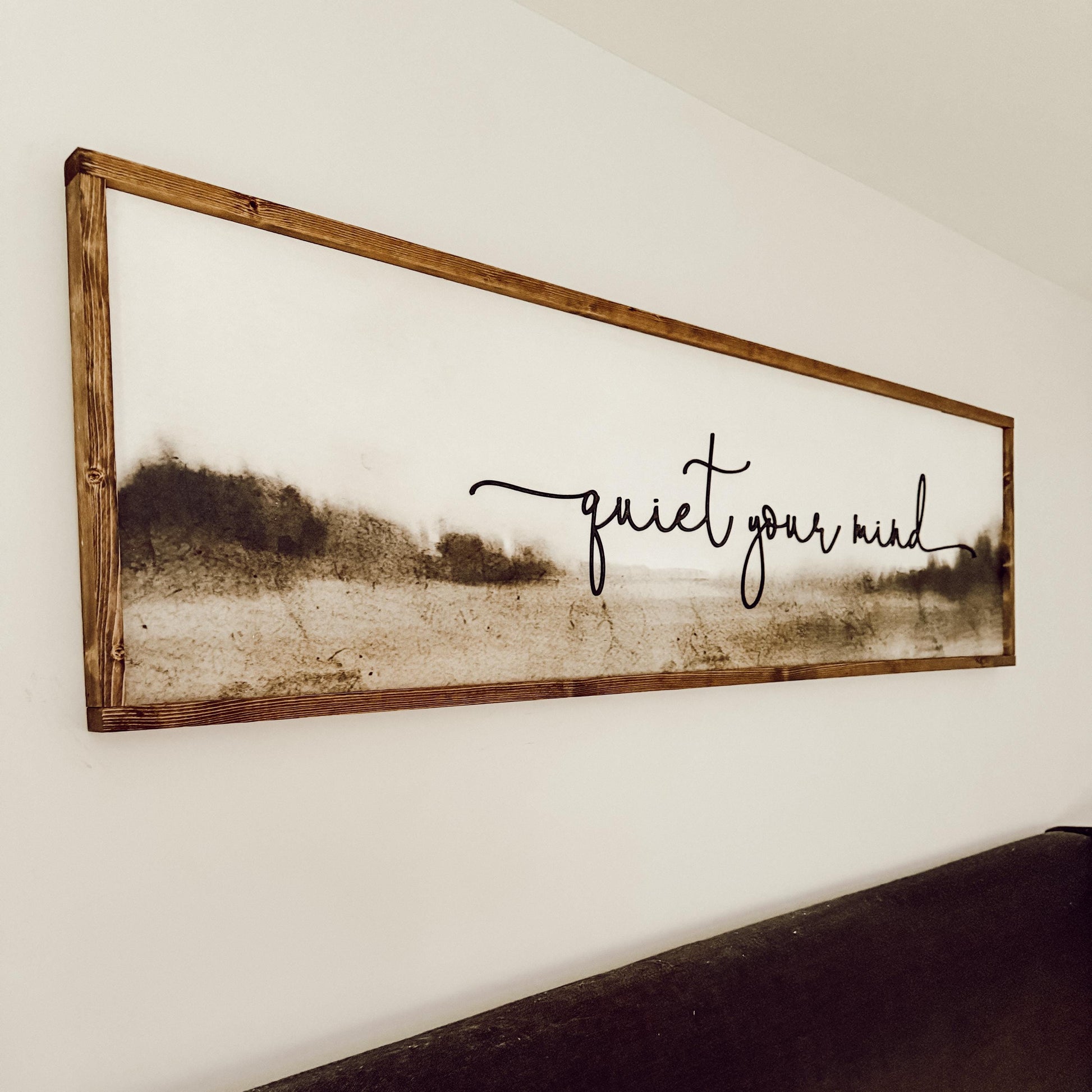 Quiet Your Mind Sign: 3D Bedroom Wall Decor - Free US Shipping