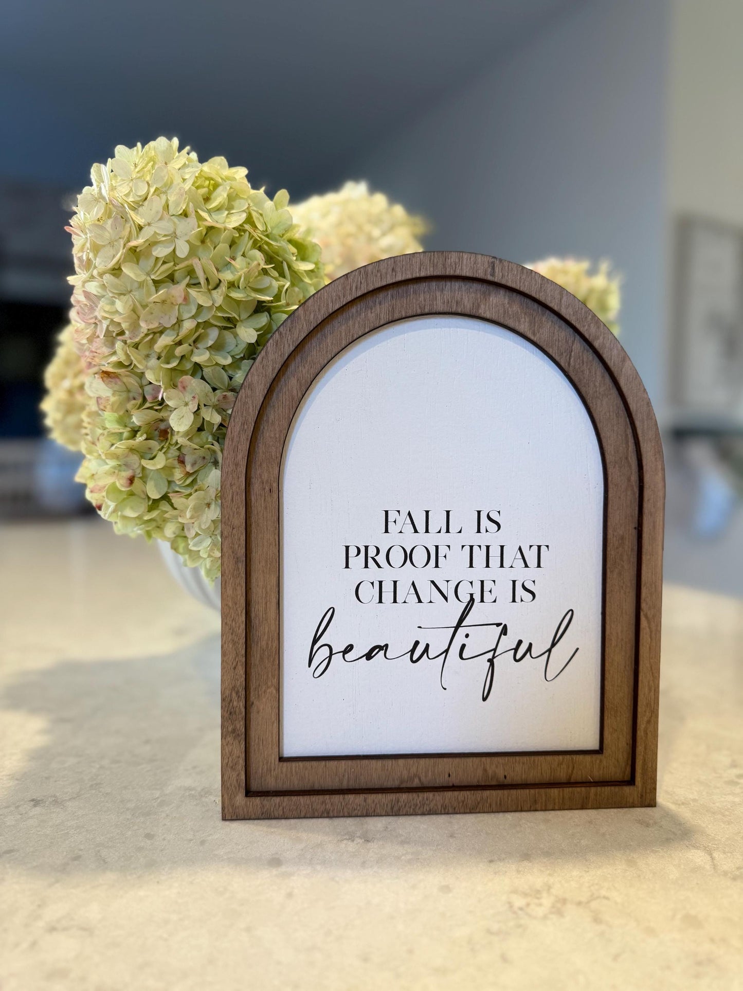 fall is proof that change can be beautiful * arch frame * fall decor * wood sign [FREE SHIPPING!]