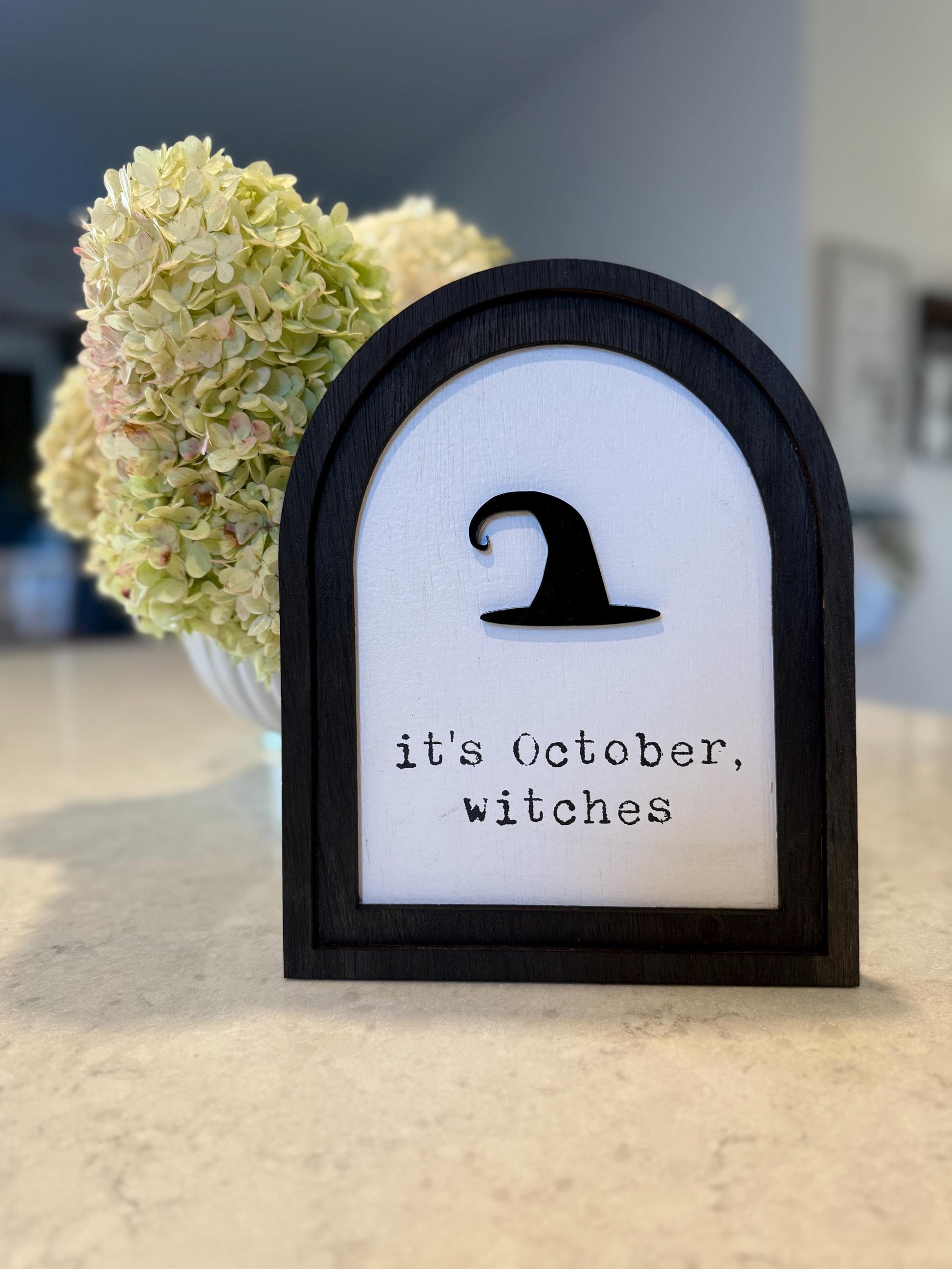 it’s October witches * arch frame * halloween decor * wood sign [FREE SHIPPING!]