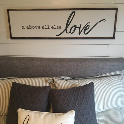 above all else. above the bed sign [FREE SHIPPING!]