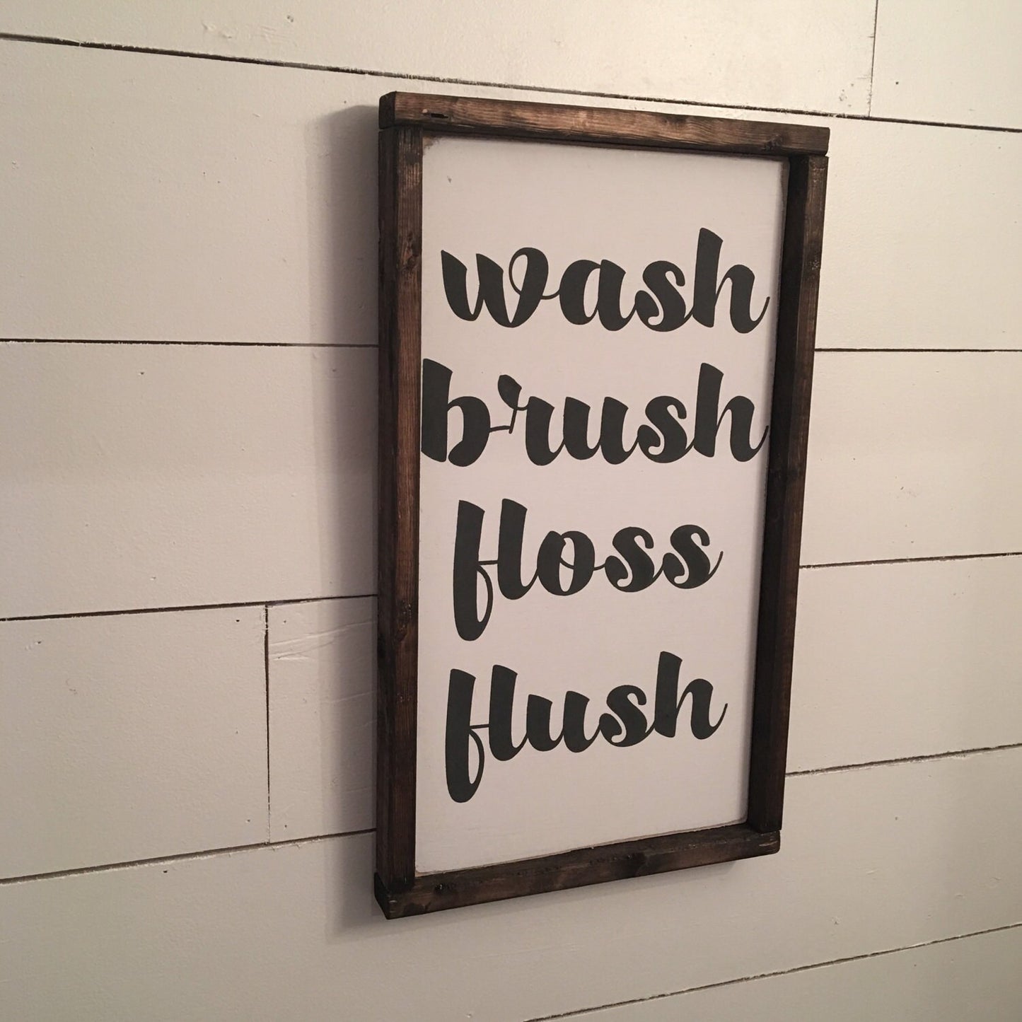 wash brush floss flush [FREE SHIPPING!]