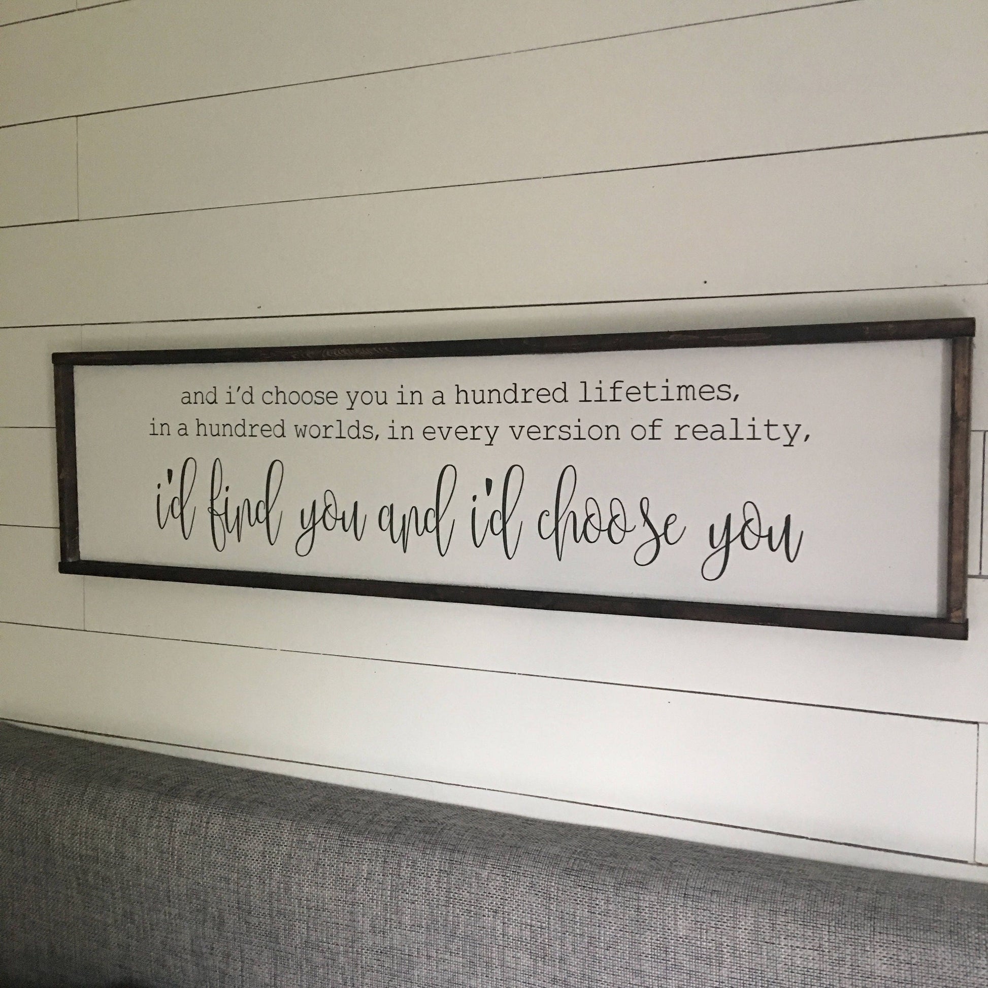 i'd chose you. above the bed sign [FREE SHIPPING!]