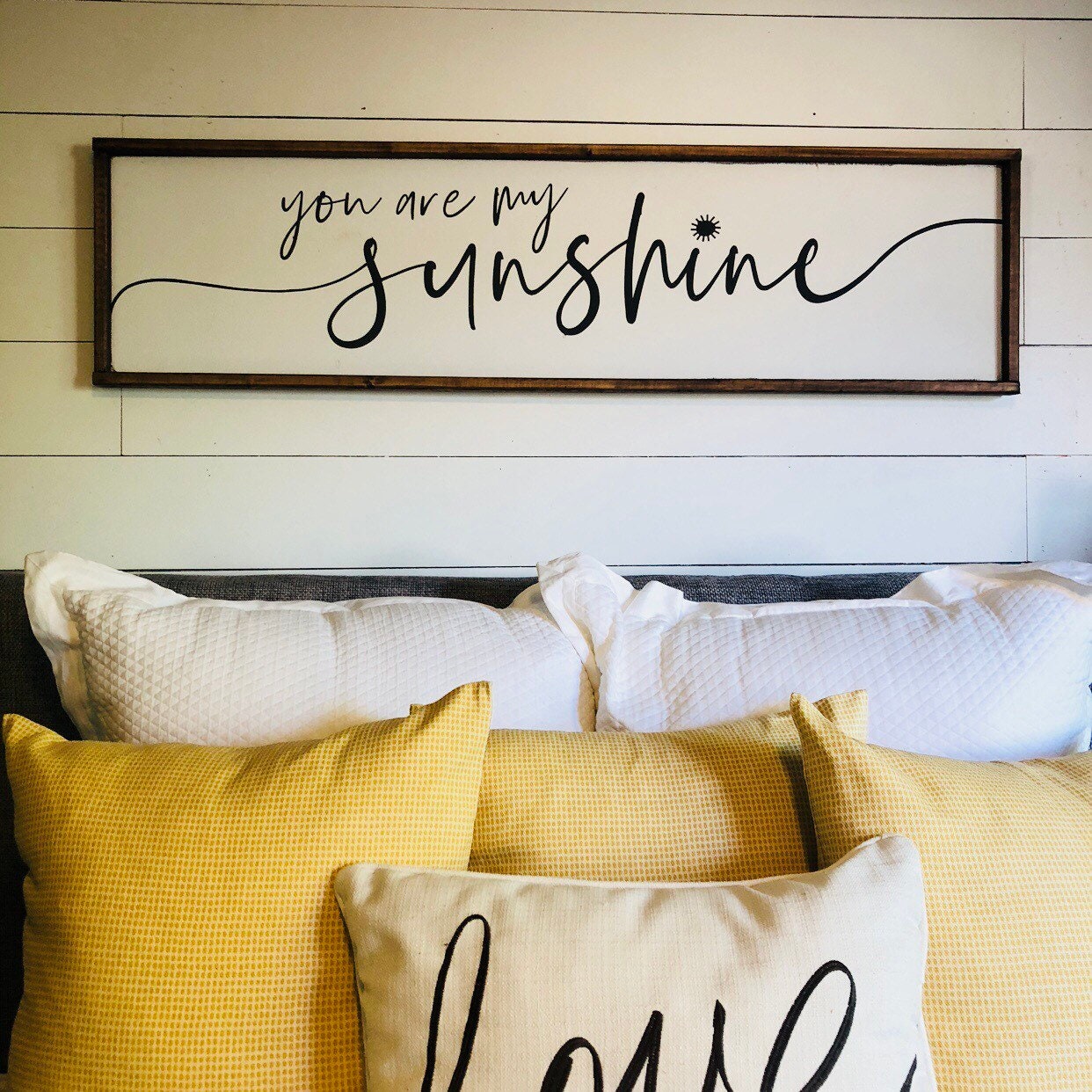 you are my sunshine. above the bed sign [FREE SHIPPING!]