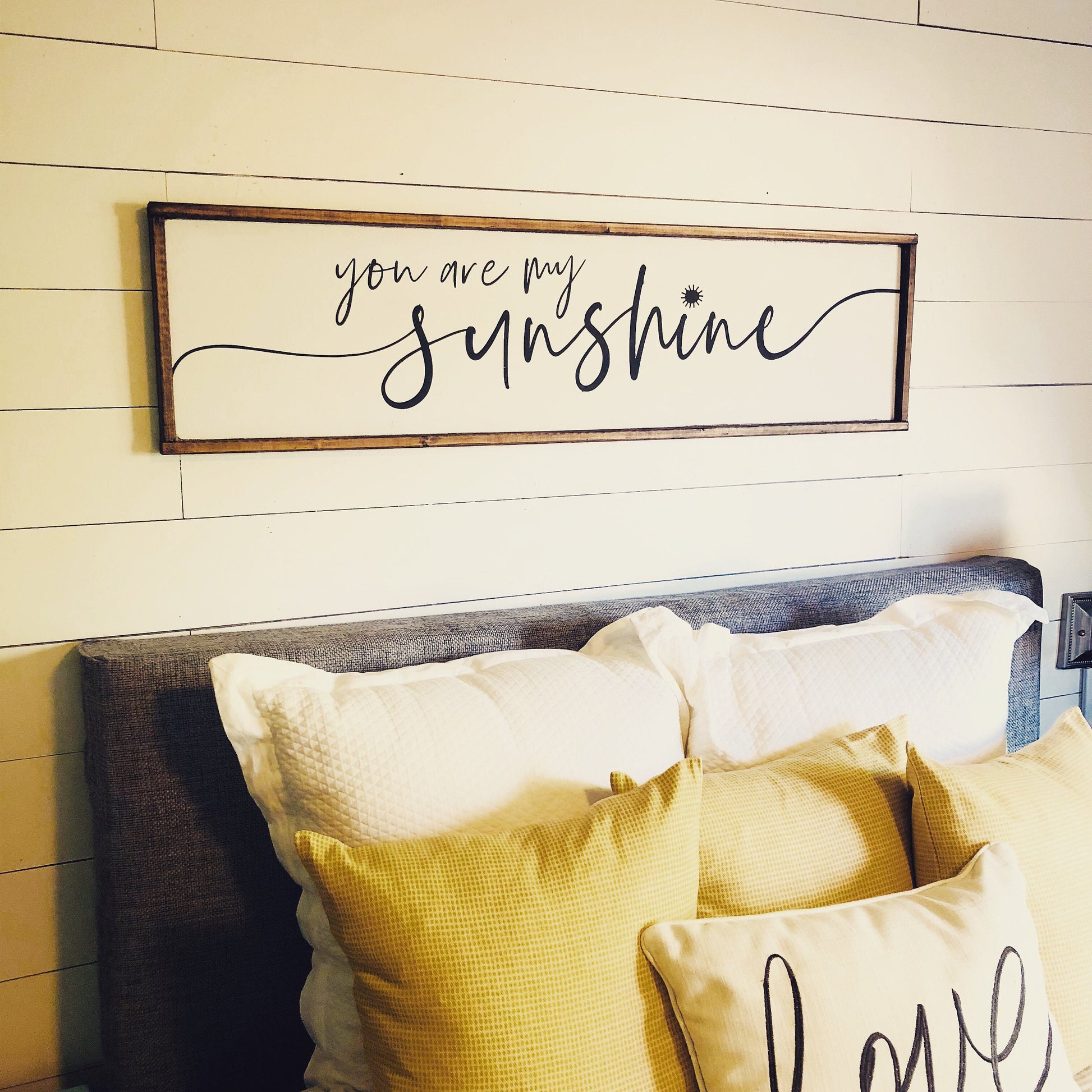 you are my sunshine. above the bed sign [FREE SHIPPING!]