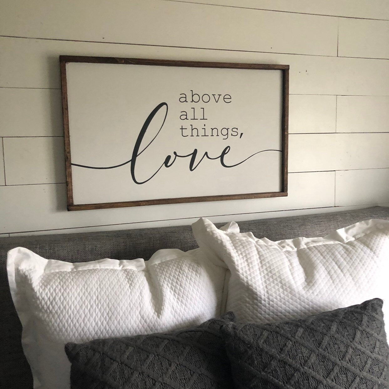 above all things. above the bed sign [FREE SHIPPING!]