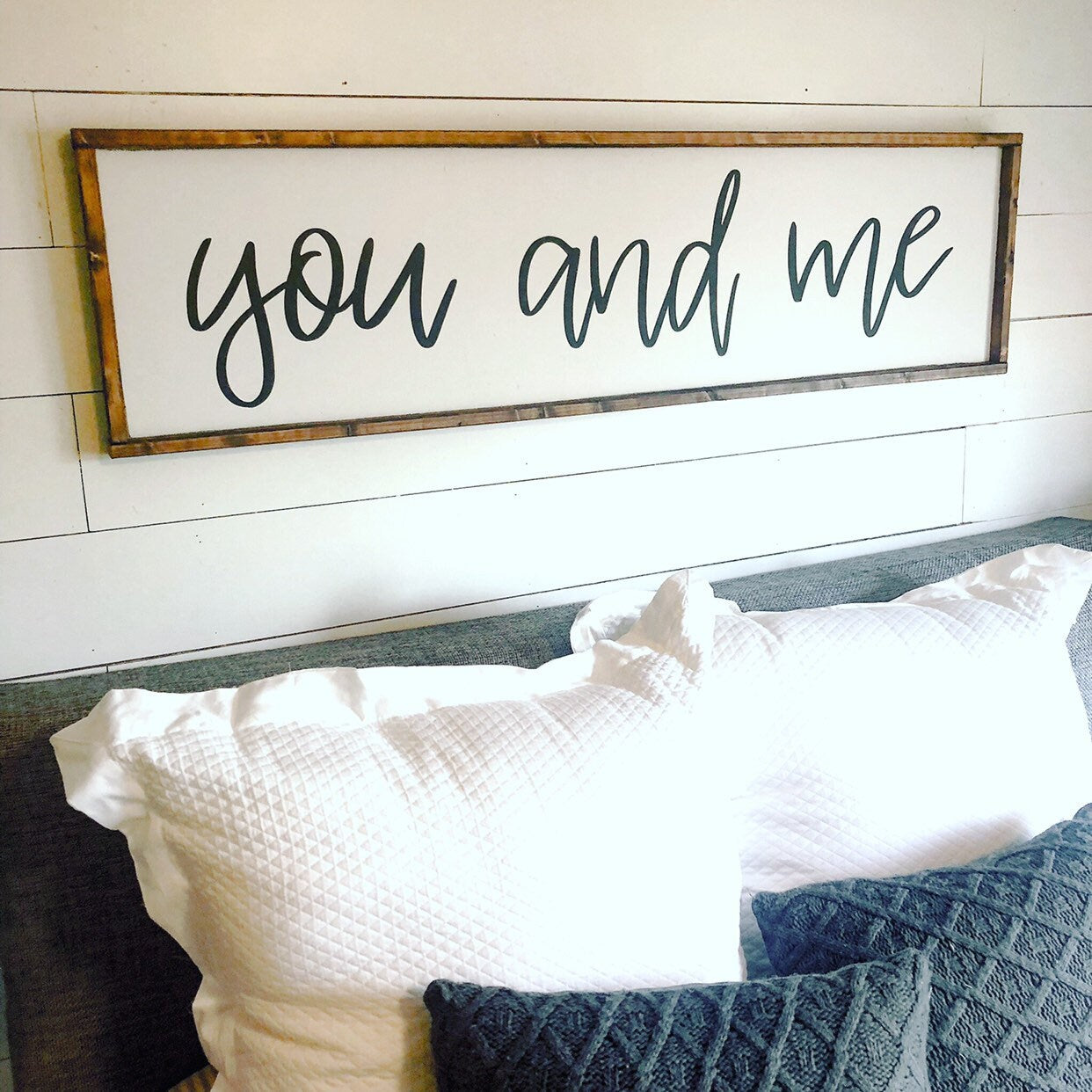 you and me. above the bed sign [FREE SHIPPING!]