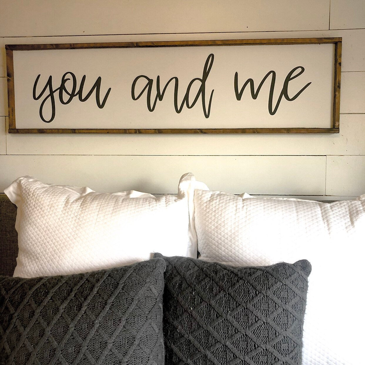you and me. above the bed sign [FREE SHIPPING!]