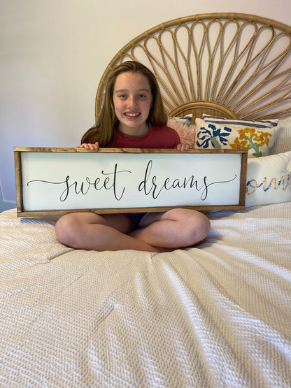 sweet dreams. above the bed sign [FREE SHIPPING!]