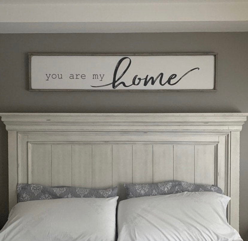 you are my home. above the bed sign [FREE SHIPPING!]