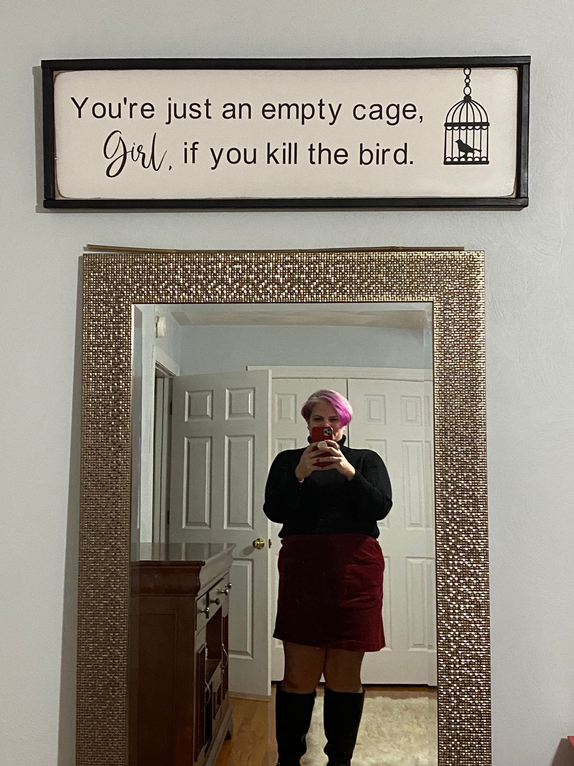 you’re just a cage, girl - above & over the bed sign [FREE SHIPPING!]