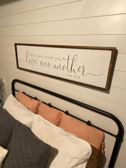 love one another - above the bed sign [FREE SHIPPING!]