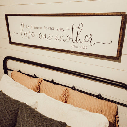 love one another - above the bed sign [FREE SHIPPING!]