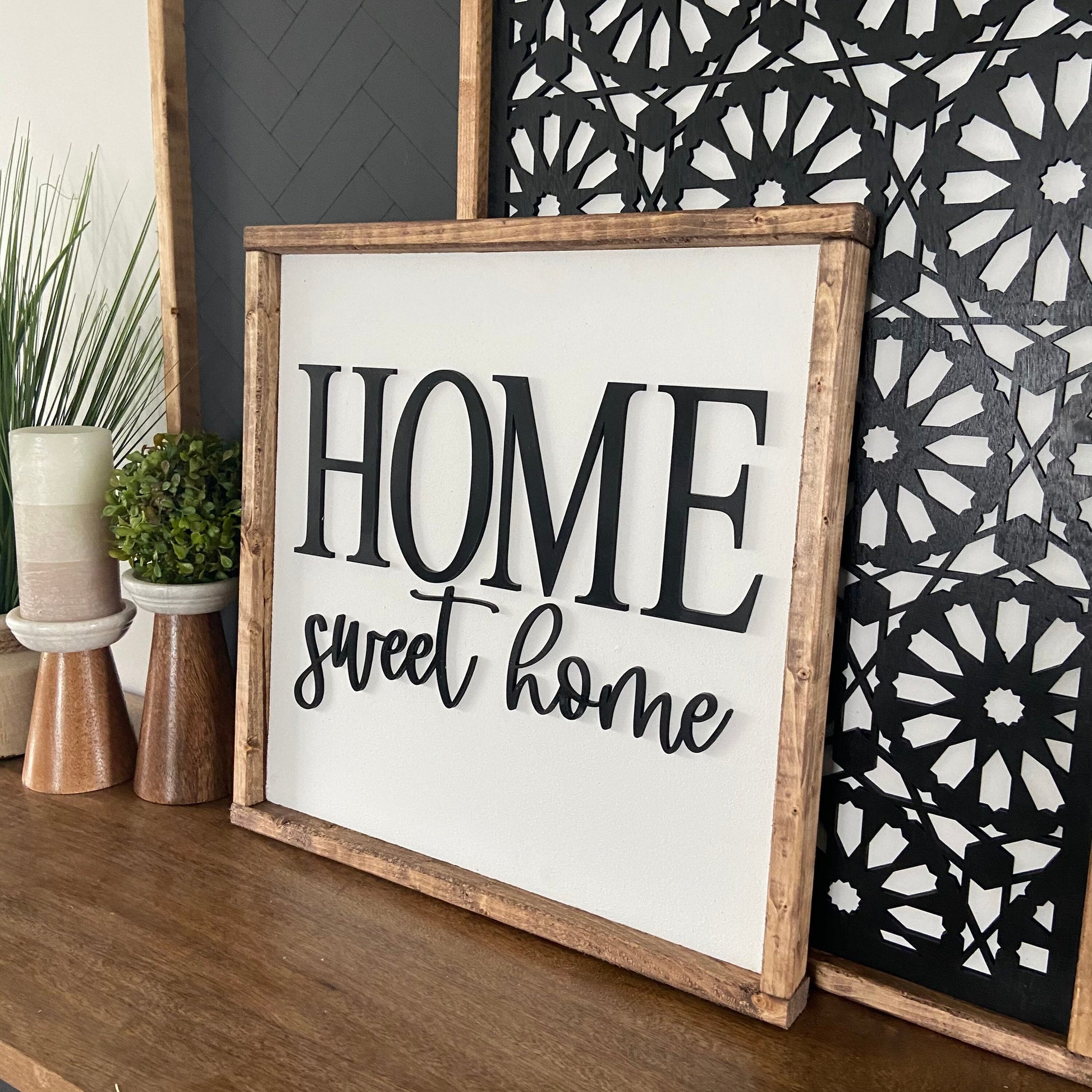 home sweet home bundle - set of 2 - entryway, living room sign [FREE SHIPPING!]