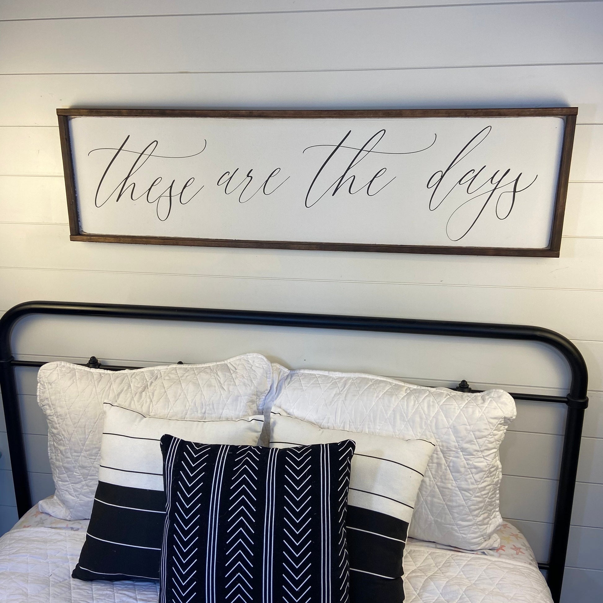 these are the days. above the bed sign [FREE SHIPPING!]