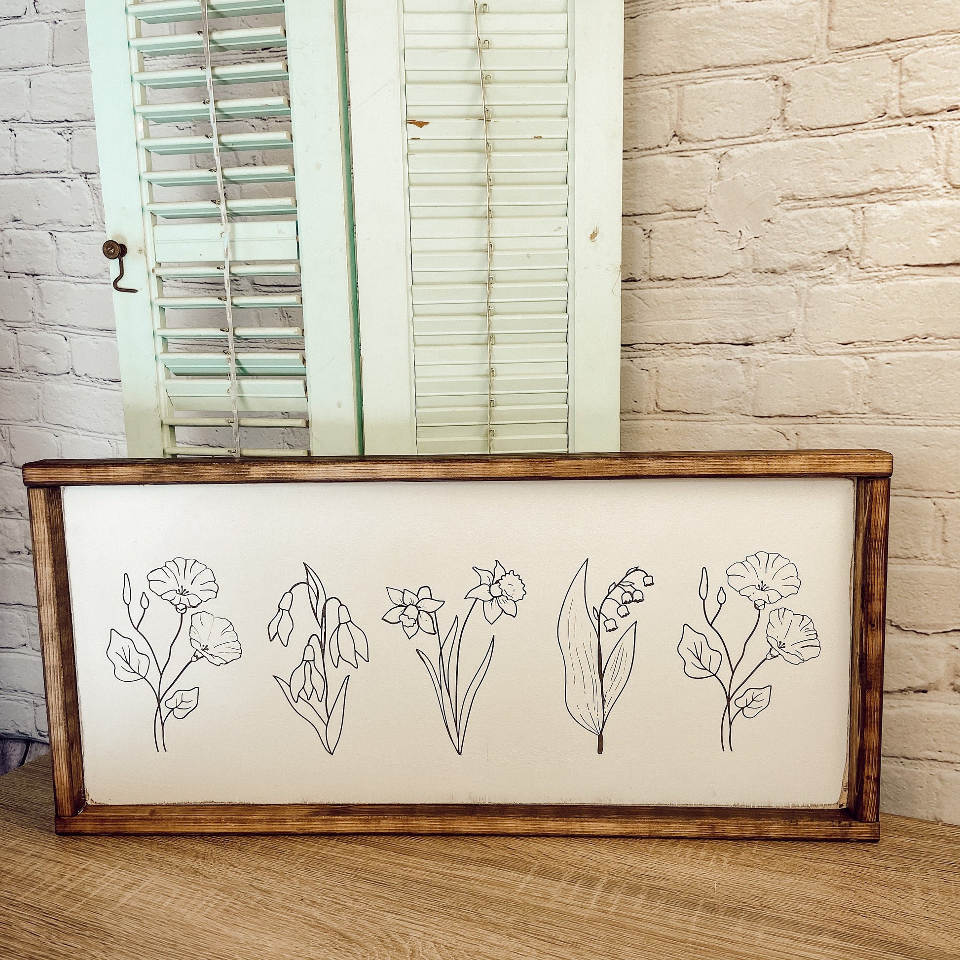 birth month flowers. family sign. mother grandma gift. Mother’s Day [FREE SHIPPING!]