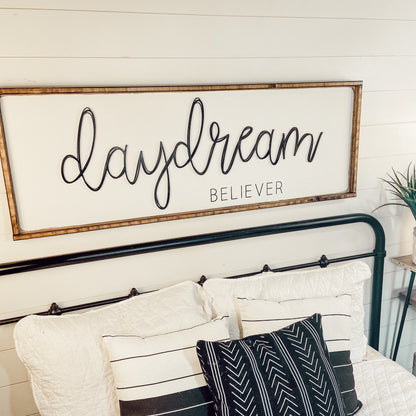 daydream believer - - above over the bed sign - master bedroom wall art [FREE SHIPPING!]
