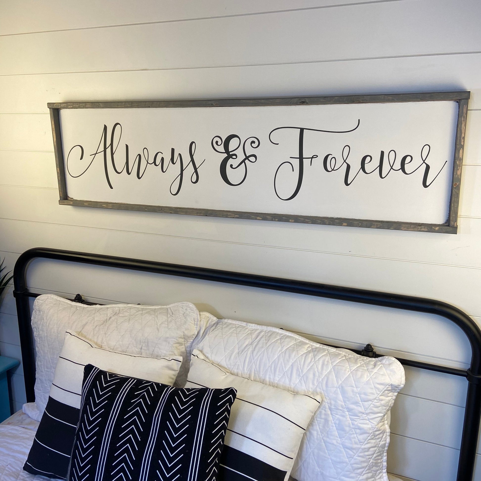 always & forever. above the bed sign [FREE SHIPPING!]