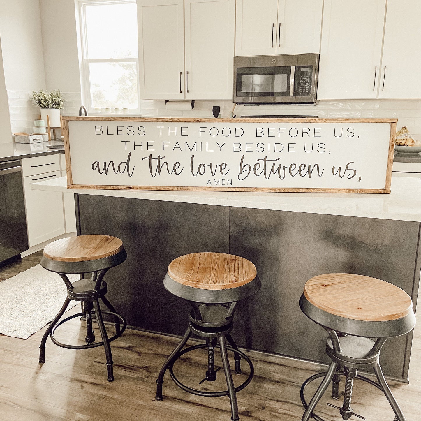 the love between us. oversized kitchen sign [FREE SHIPPING!]