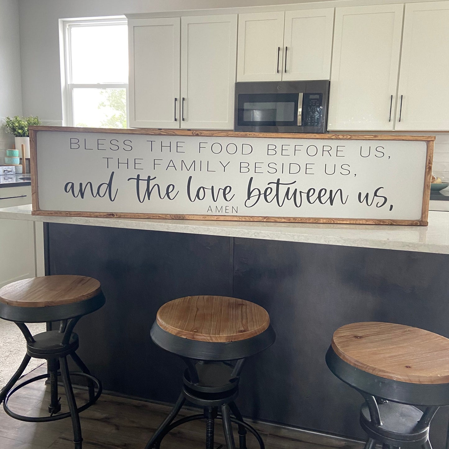 the love between us. oversized kitchen sign [FREE SHIPPING!]