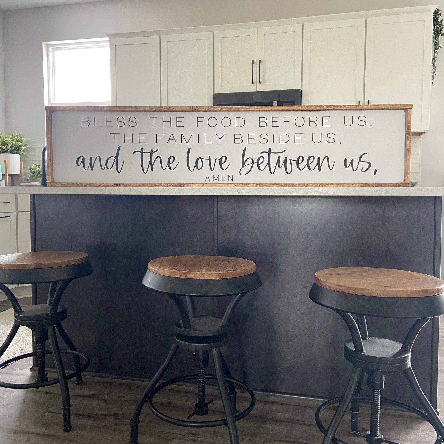 the love between us. oversized kitchen sign [FREE SHIPPING!]