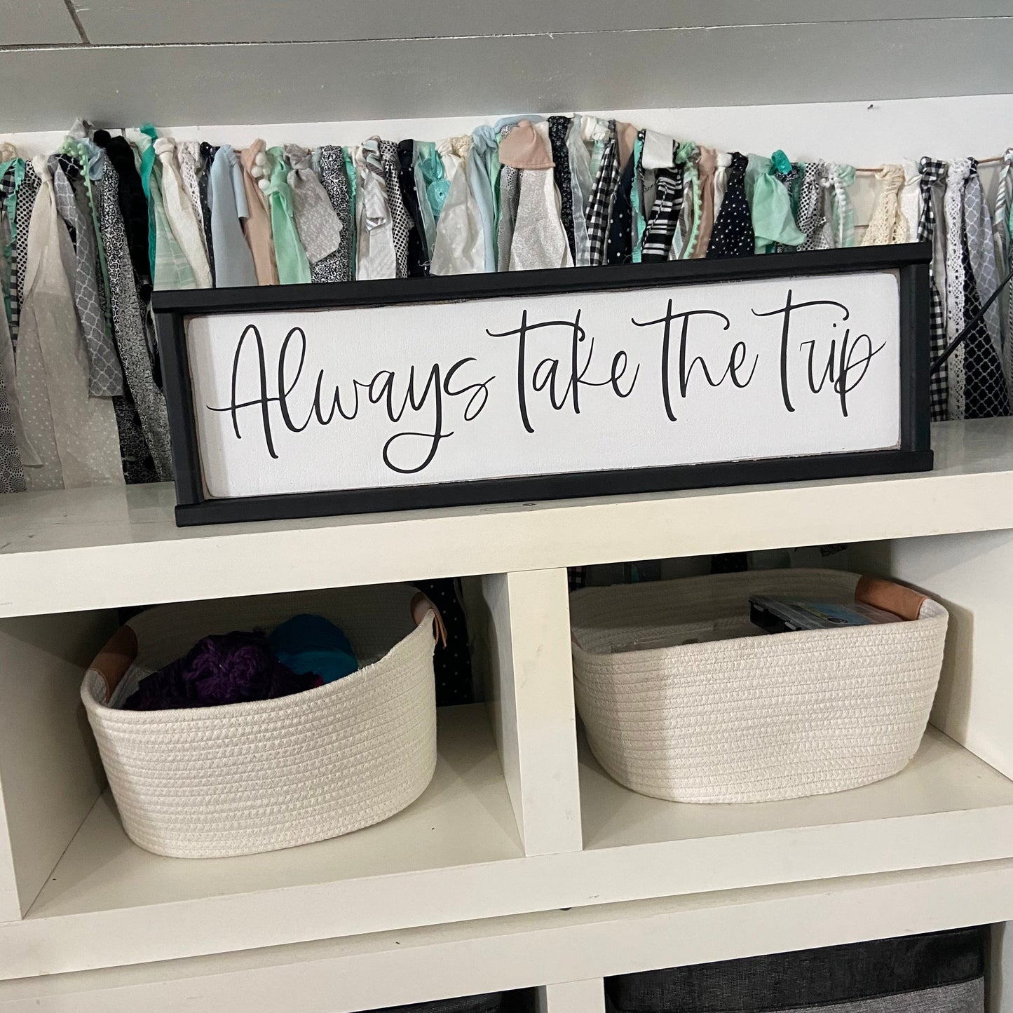 always take the trip - gallery wall travel sign - master bedroom [FREE SHIPPING!]