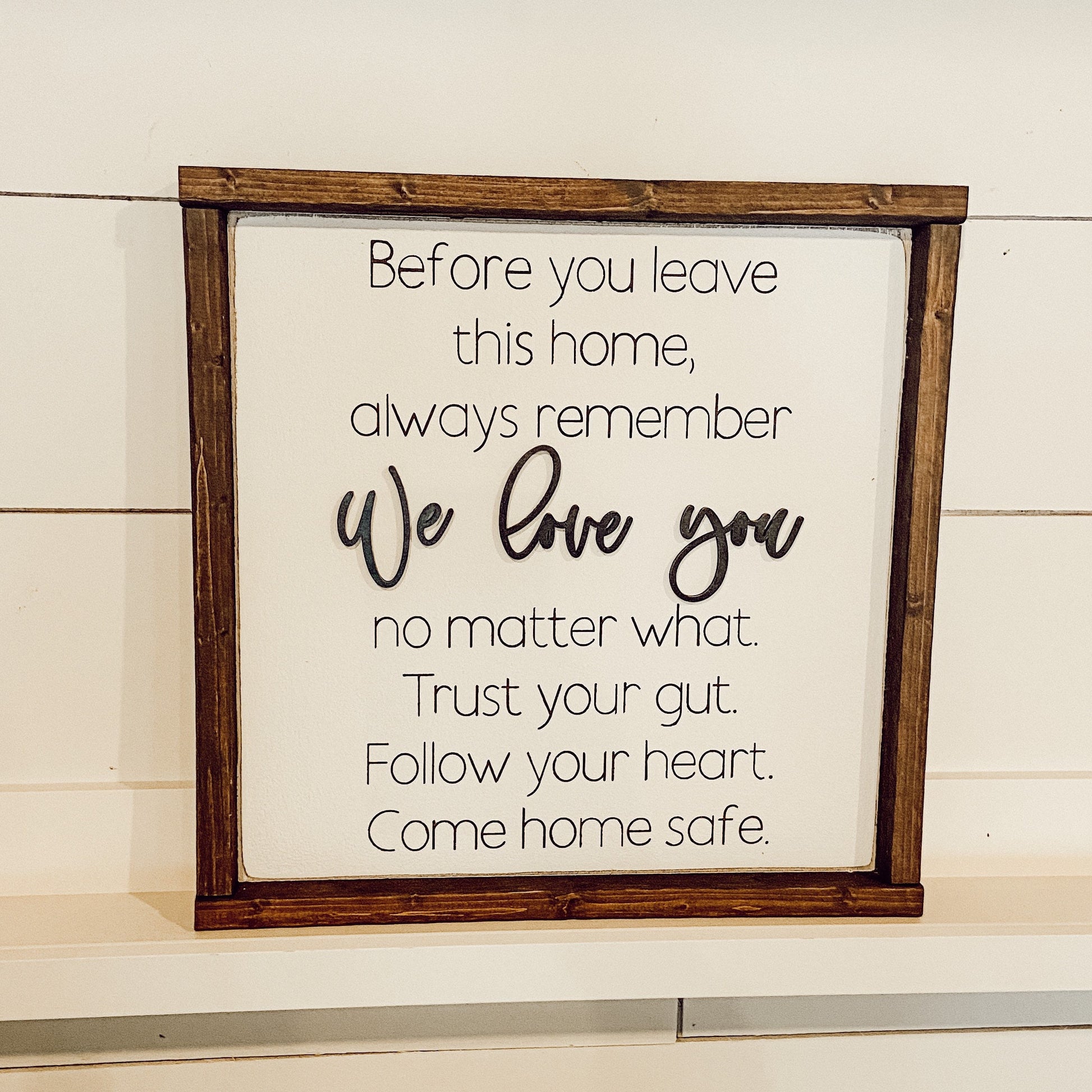 before you leave this home - entryway decor - sign for kids and essential workers [FREE SHIPPING!]
