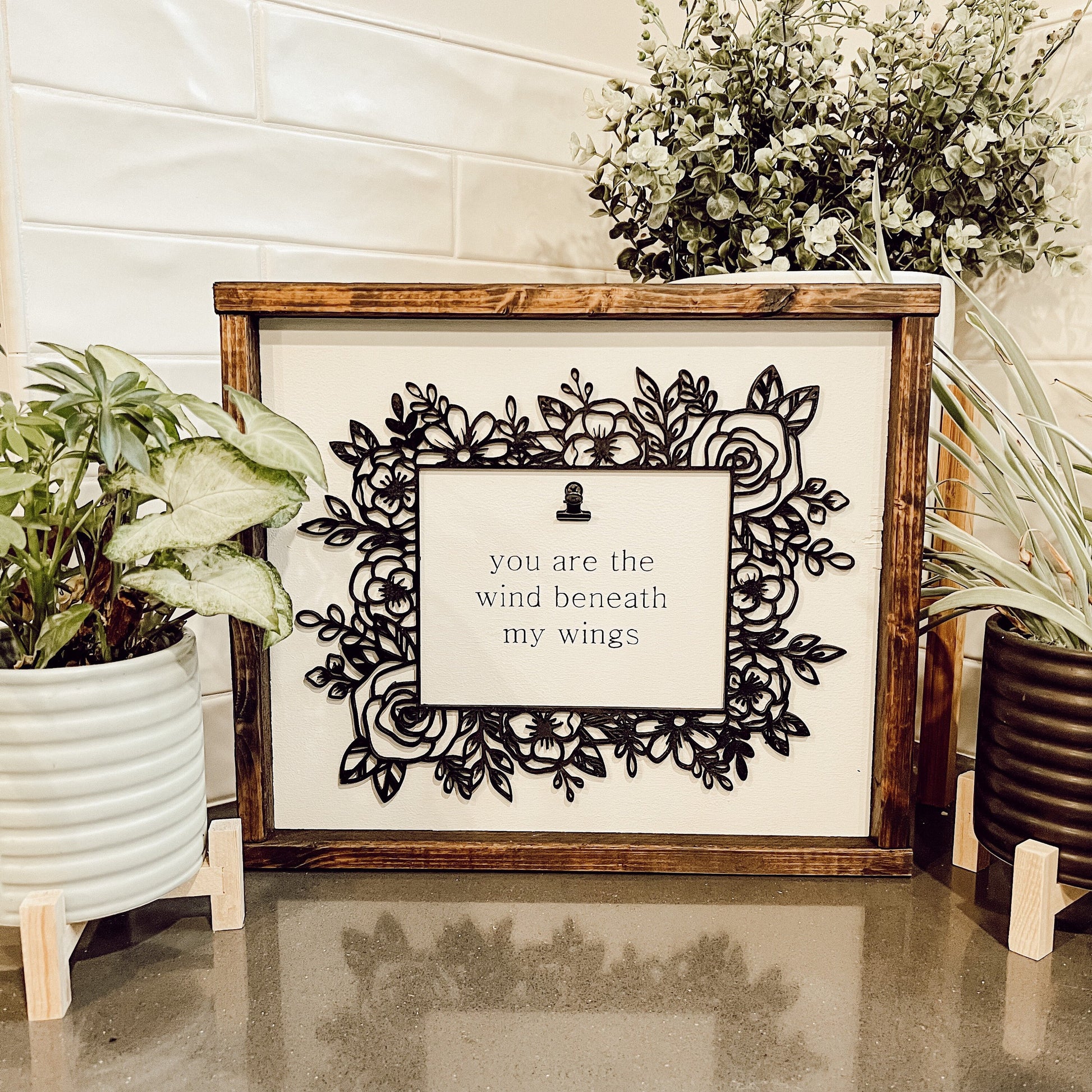 Mother’s Day gift floral frame, special hidden message [FREE SHIPPING]