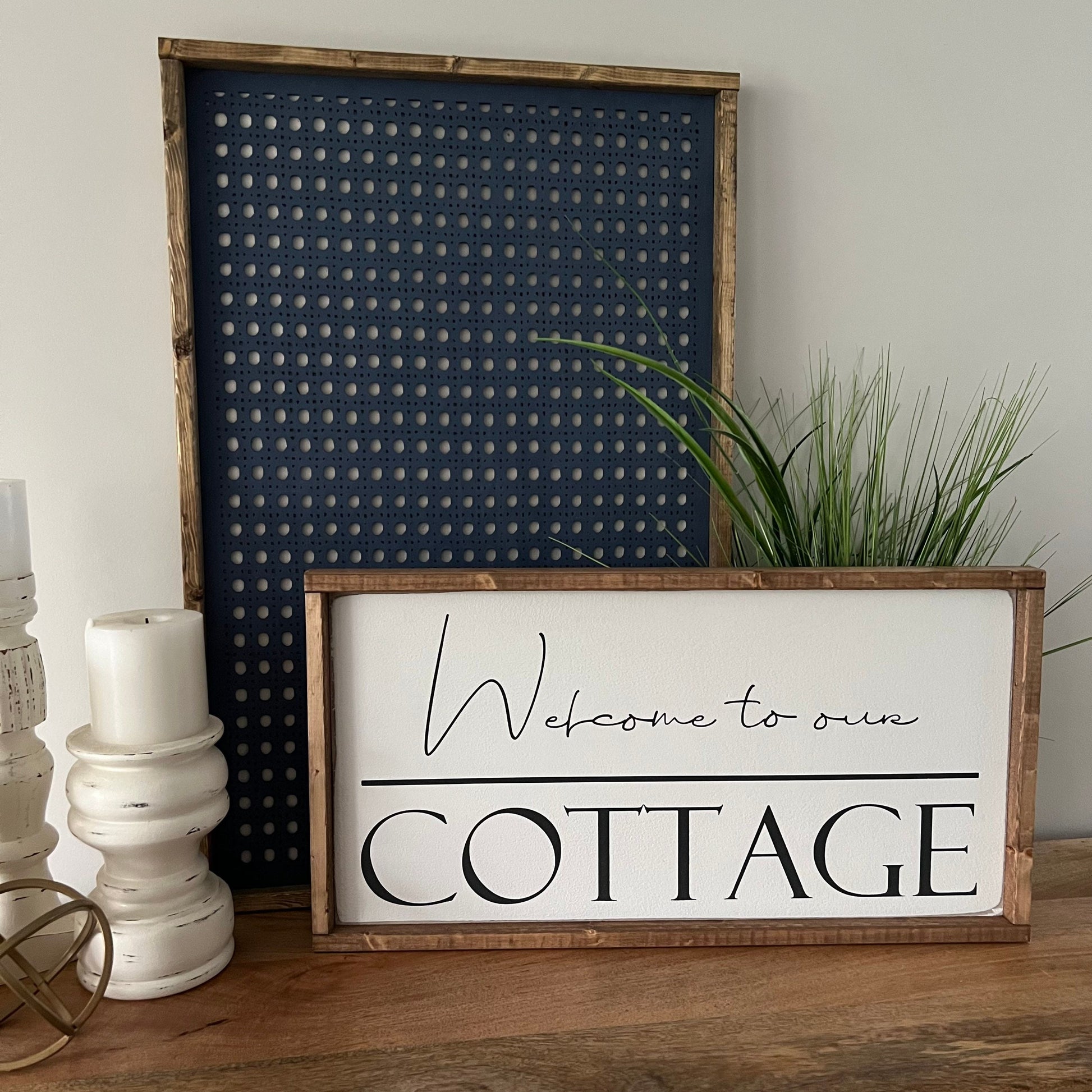 welcome to our cottage - wood sign decor [FREE SHIPPING!]