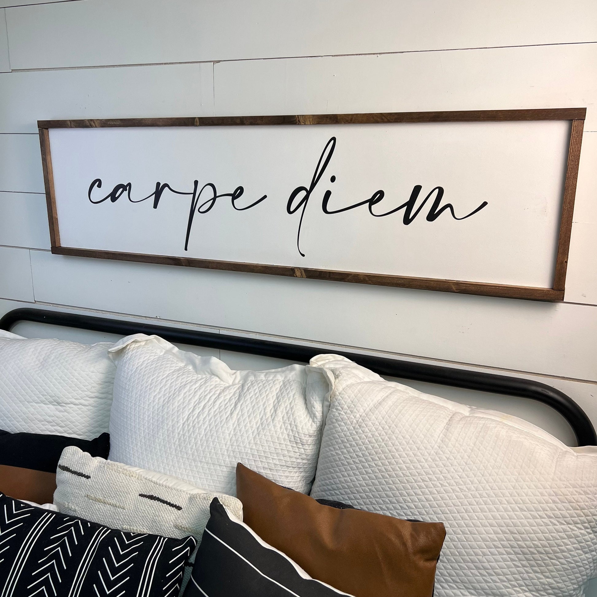 carpe diem - above over the bed sign - master bedroom wall art [FREE SHIPPING!]