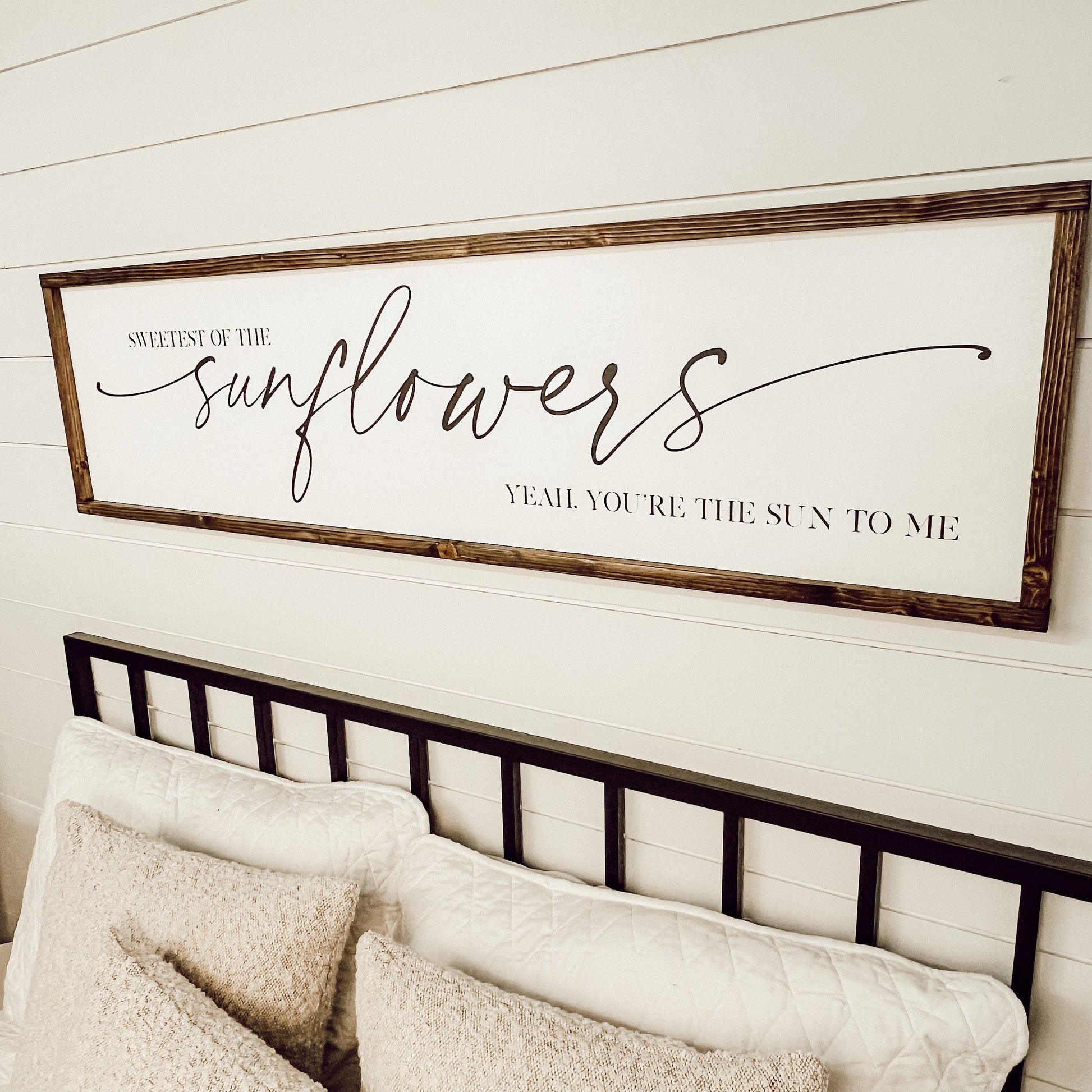 sweetest of the sunflowers - above over the bed sign - zach bryan - master bedroom wall art [FREE SHIPPING!]