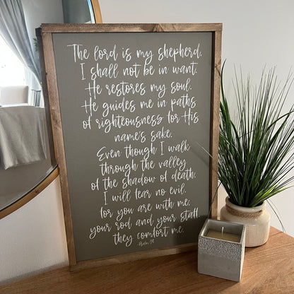 the Lord is my shepherd * wood sign * mantle living room decor * [FREE SHIPPING!]